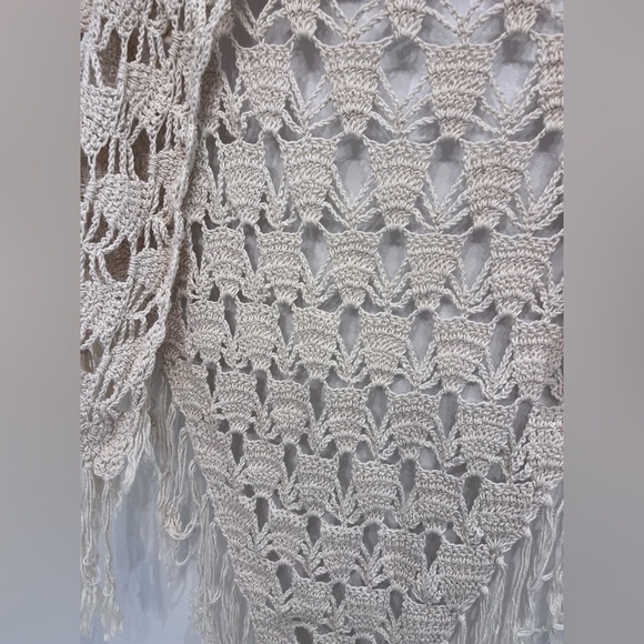 HANDMADE beige crochet swim cover boho - Picture 3 of 7